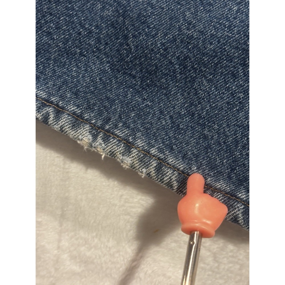 L.L. Bean Fleece Lined‎ Men's 42/29.5 Relaxed Fit Jeans Heavy Duty Denim Raw Hem - Picture 12 of 13